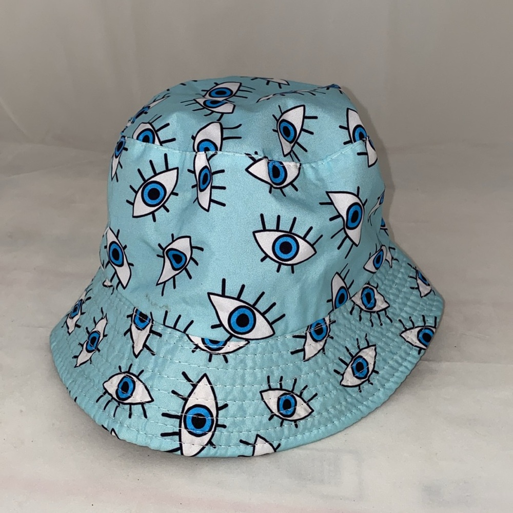 EVIL EYE bucket hat reversible lucky protection UNISEX adult size no tags